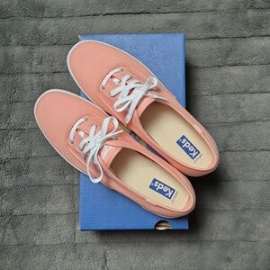 Keds Champion Canvas Softerra Sneakers Size 8.5 In Rose, New In Box
